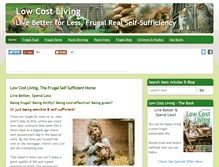 Tablet Screenshot of lowcostliving.co.uk